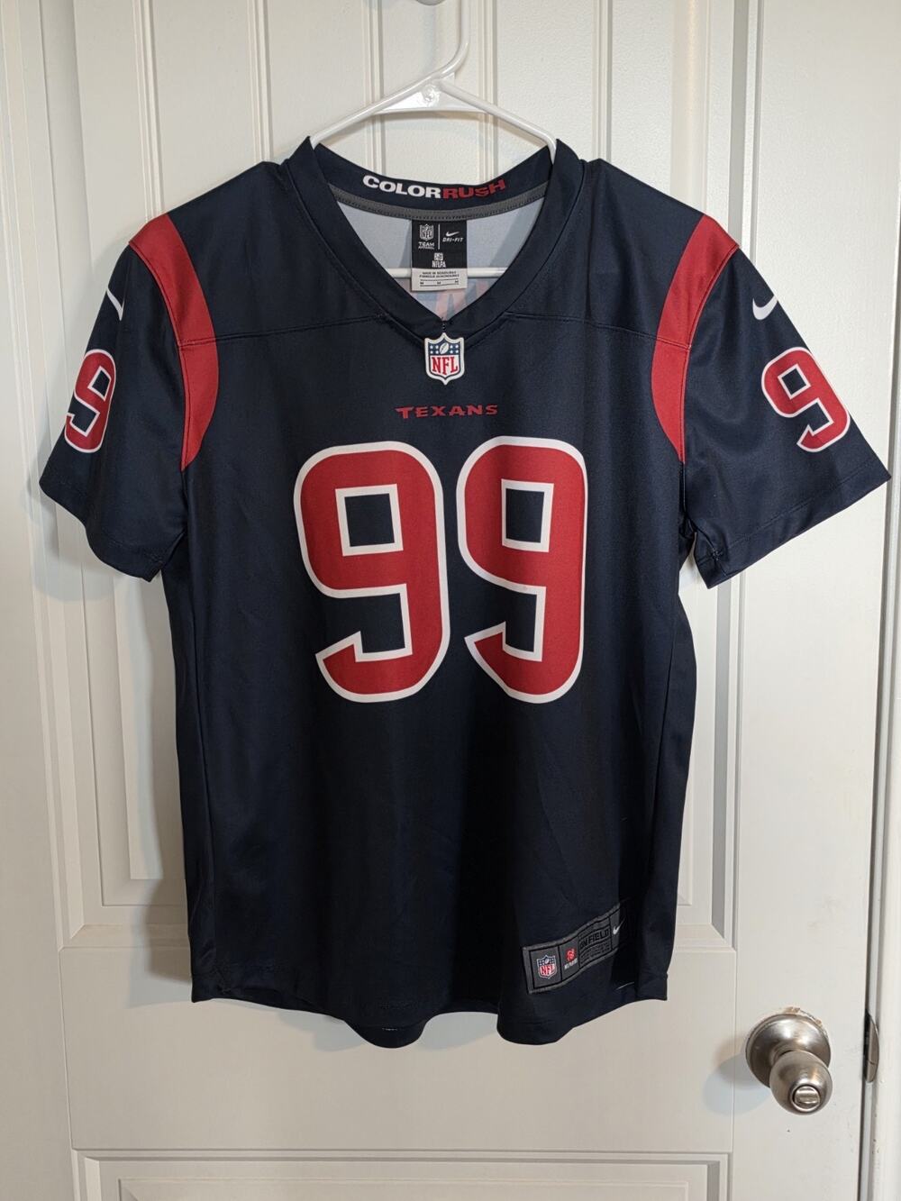 Nike J.J. Watt #99 Houston Texans NFL Jersey Womens M Dri-FIT Navy Football
